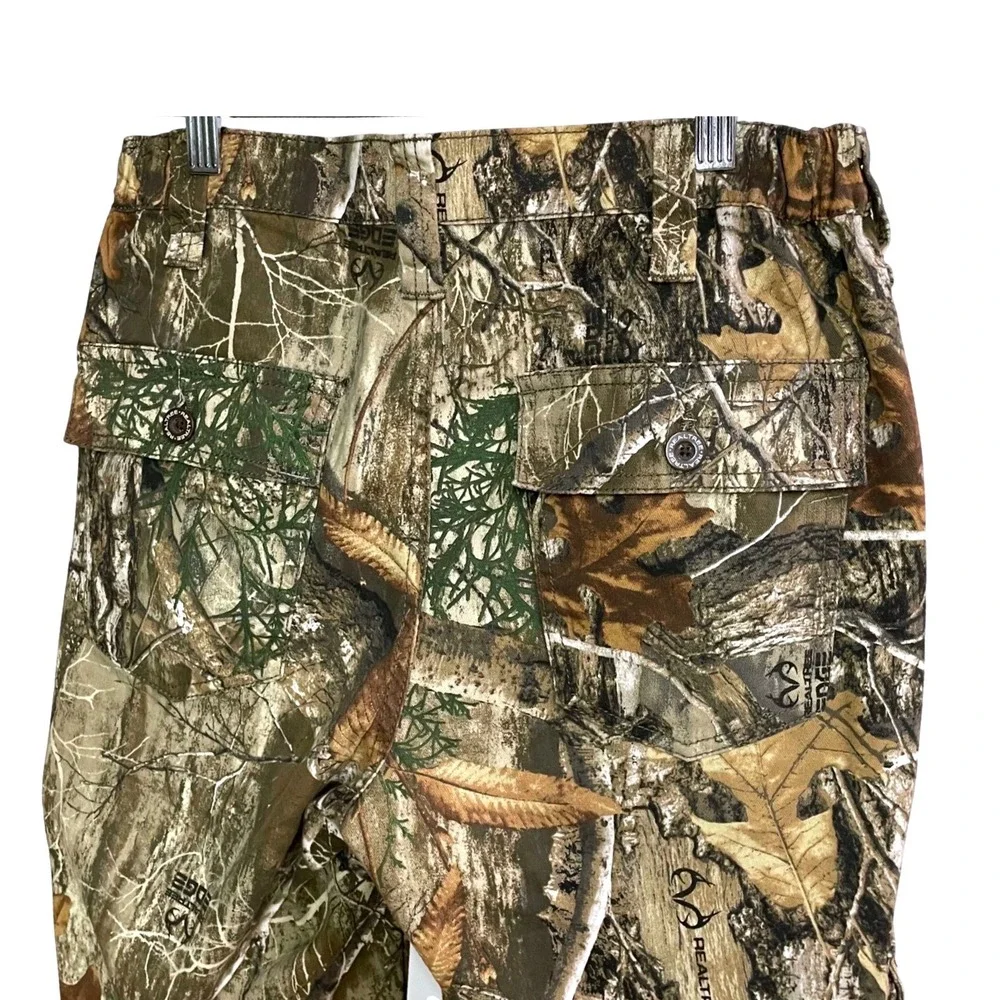 Realtree Edge Camo Cargo Pants Mens Small 28-30 Hunting 6 Pockets Tactical Pants